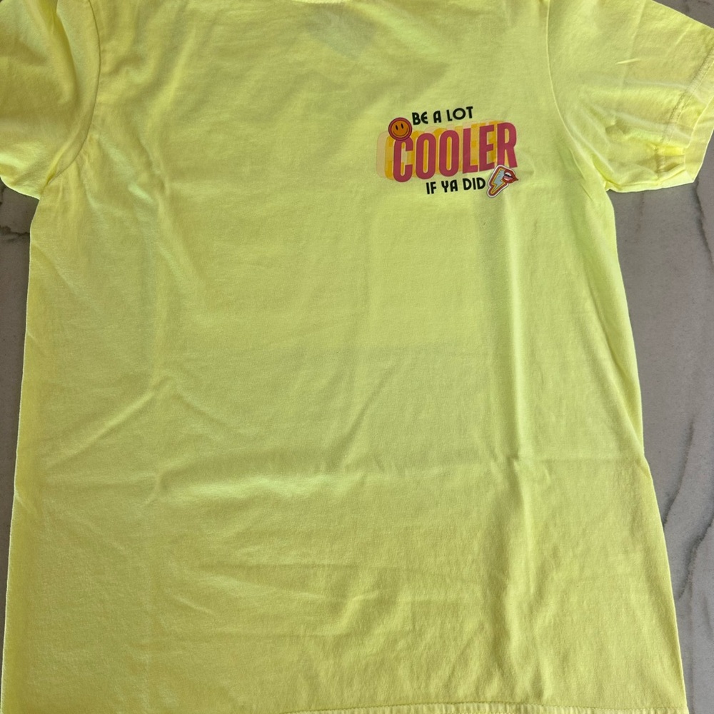 Comfort Colors Light Yellow Tee with Fun Graphic